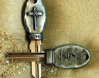 faith and cross key blank