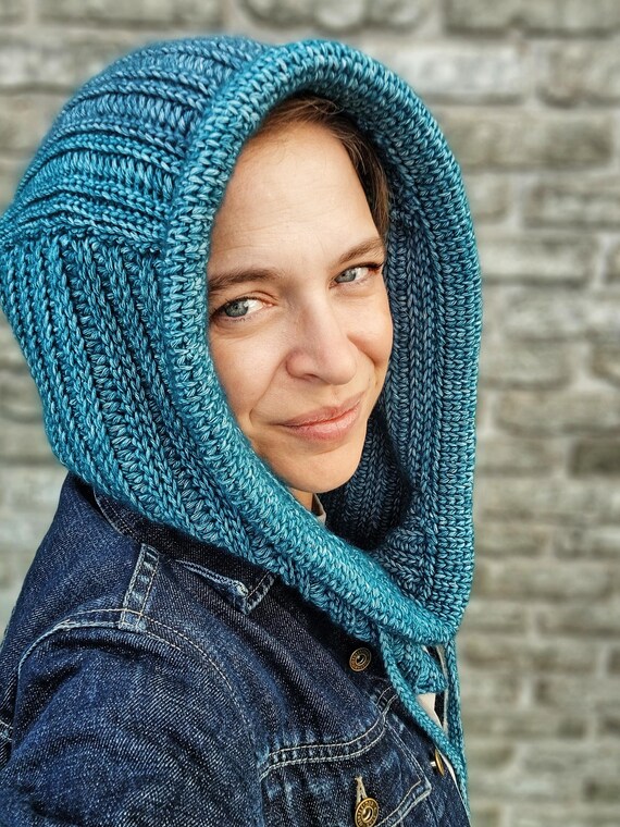 NEW, Crochet hood, handmade ?NEW? Mossy Forrest Bear Wild Oleander hooded scarf  main image 4
