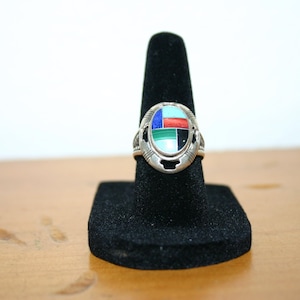 Zuni Inlay Ring - Multi-Stones - Contemporary