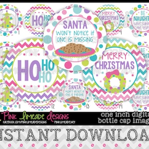 Be Naughty - INSTANT DOWNLOAD 1" Bottle Cap Images 4x6 - 723