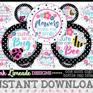 Oh Happy Day Version 2 - INSTANT DOWNLOAD 1&quot; Bottle Cap Images 4x6 - 978