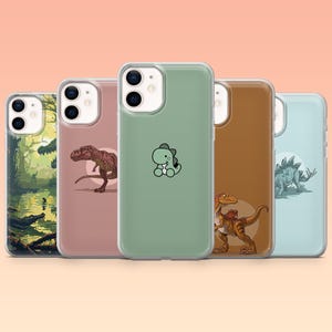 Dinosaur T-Rex Phone Case: Prehistoric Dino Art, Protective TPU Gel