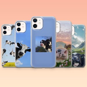 Cow Phone Case Livestock Cute Animal Moo Farm Cover iPhone 16 16e 15 14 13 12 Samsung S25 S25 Edge S24 S23FE S22 A16 A56 8A 9A