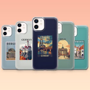 Germany Phone Case Munich Berlin Cologne Cover iPhone 16 16e 15 14 13 12 Samsung S25 S25 Edge S24 S23FE S22 A16 A56 Pixel 9Pro 9A