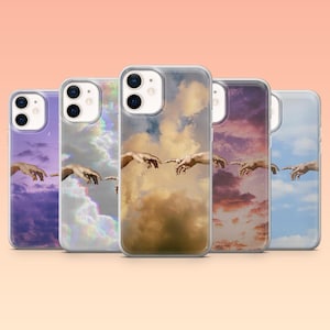 Creation of Adam Phone Case Cloud Art Cover for iPhone 16, 15, 14, 13, 12, Samsung S25, S24, S23FE, S22, A16, A25, A56, Pixel 9Pro