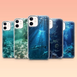 Sea Reef Coque de portable Aquatic Ocean Marine Life pour iPhone 16, 15, 14, 13, 12, Samsung S25, S24, S23FE, S22, A16, A25, A56, Pixel 9Pro