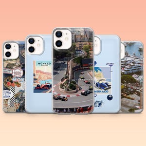 Monaco Handytasche Formel 1 Grand Prix Abdeckung iPhone 16 16e 15 14 13 12 Samsung S25 S25 Edge S24 S23FE S22 A16 A56 Pixel 9Pro 8A 9A