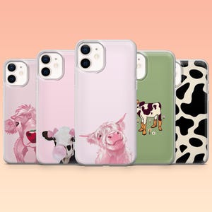 Cow Phone Case Livestock Bull Moo Calf Cover iPhone 16 16e 15 14 13 12 Samsung S25 S25 Edge S24 S23FE S22 A16 A56 Pixel 9Pro 8A 9A