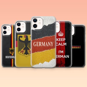 German Phone Case Germany DE Deutschland  Berlin Cover iPhone 16 16e 15 14 13 12 Samsung S25 S25 Edge S24 S23FE S22 A16 A56 Pixel 9Pro 8A 9A