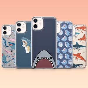 Shark Phone Case Sharks Marine Life Ocean Sea Cover iPhone 16 16e 15 14 13 12 Samsung S25 S25 Edge S24 S23FE S22 A16 A56 Pixel 9Pro 8A 9A