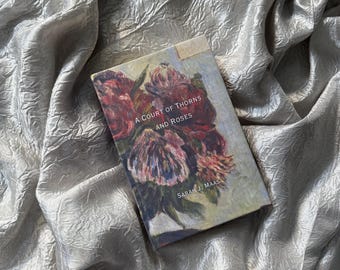 A Court of Thorns and Roses by Sarah J. Maas | Custom rebound hardback book | Handmade Rebind |