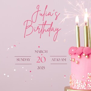 Birthday invitation card