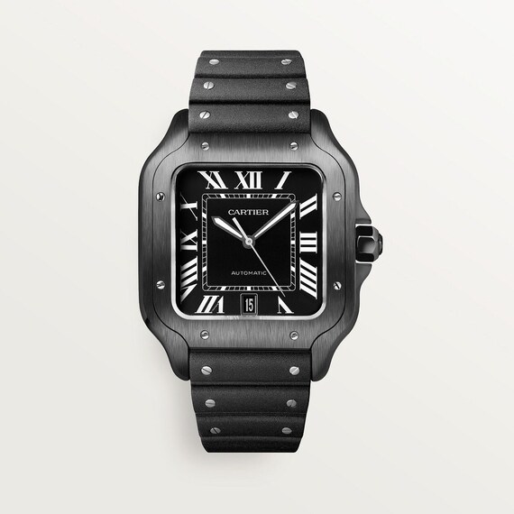 Cartier Santos De Cartier Watch CRWSSA0039 Black … - image 1