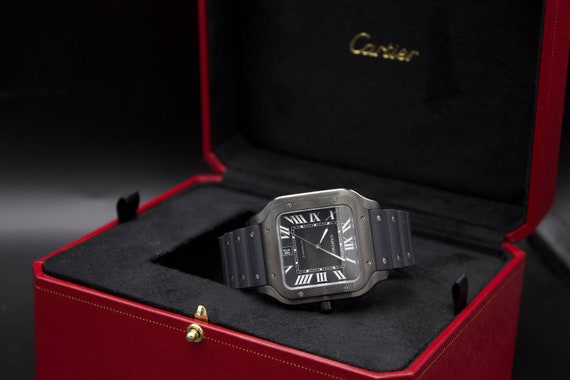 Cartier Santos De Cartier Watch CRWSSA0039 Black … - image 7