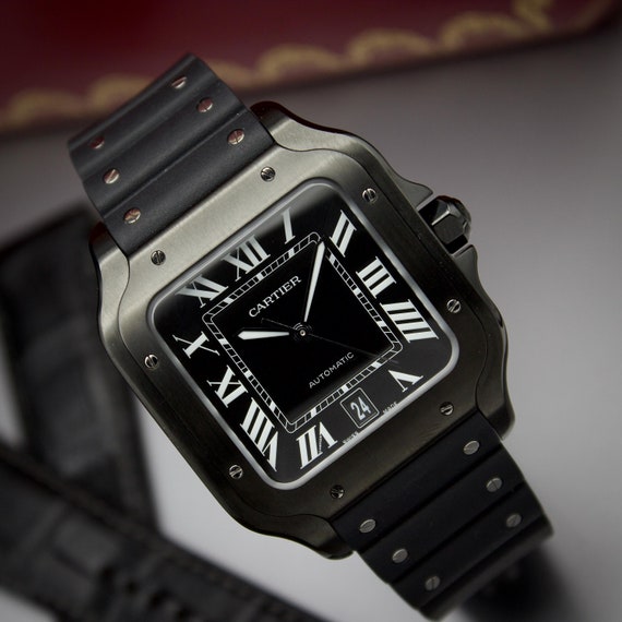 Cartier Santos De Cartier Watch CRWSSA0039 Black … - image 2