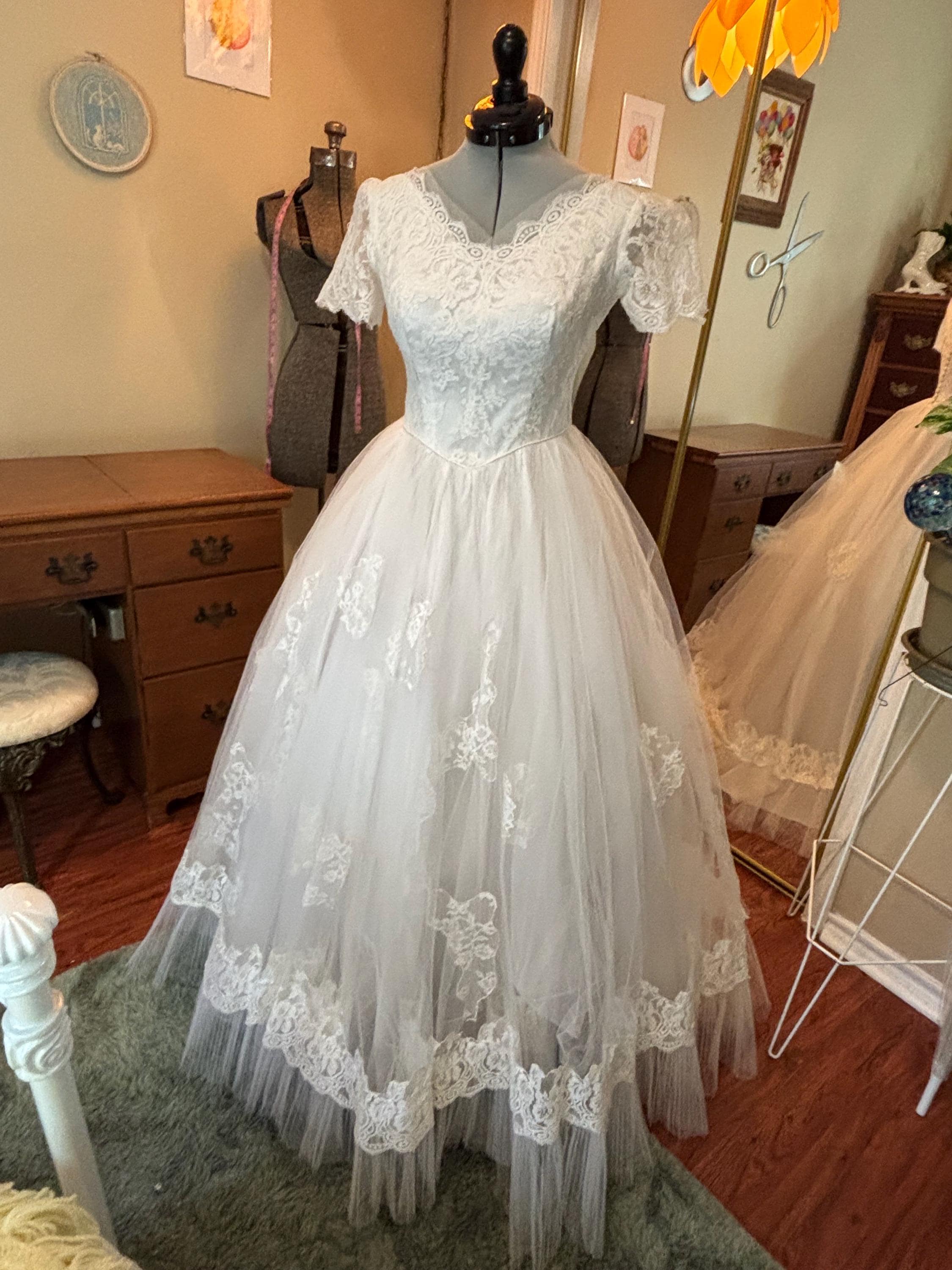 Ceil Chapman 1950s Wedding Dress Australia