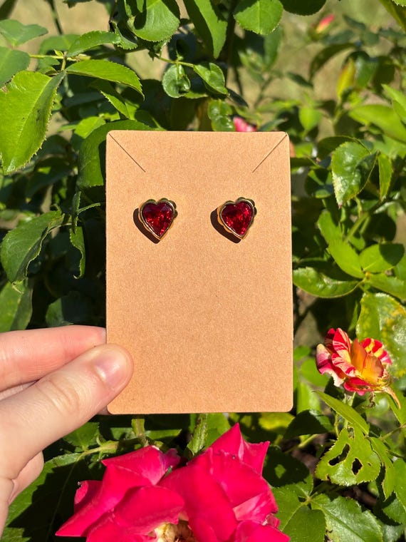 Vintage 1990’s Gold Heart Earrings (022)