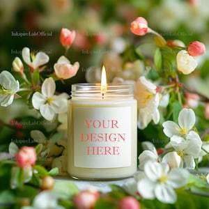 Printify Candle Mockup, Candle Mockup, POD Candle Template, soy candle mockup, Printify Candle Mockup, Best Mockup for White Candles, Canva
