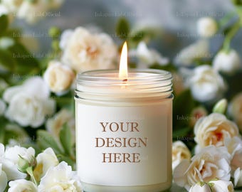 Candle Mockup Video Template: 9oz Soy Candle, Printify POD (Digital Download)