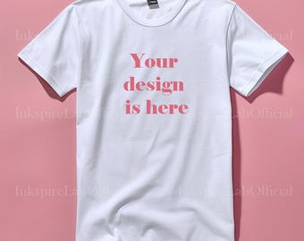 Bella Canvas 3001 White T-Shirt Mockup (Digital Download)