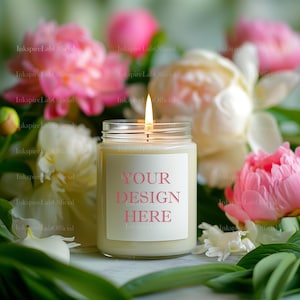 Printify Candle Mockup, Candle Mockup, POD Candle Template, soy candle mockup, Printify Candle Mockup, Best Mockup for White Candles, Canva