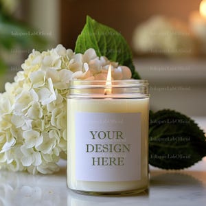 Printify Candle Mockup, Candle Mockup, POD Candle Template, soy candle mockup, Printify Candle Mockup, Best Mockup for White Candles, Canva