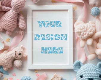 Animated Baby Shower Card Mockup: Vertical Video Template (MP4 Download