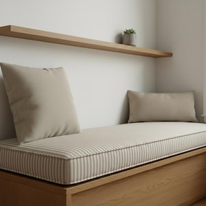 Cojín de banco personalizado de 7,6 cm de grosor con espuma, para interior, para ventana y asiento integrado, hecho a medida para uso doméstico.