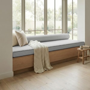 Reading Nook Cushion, Custom Bench Cushion for Window Seat, Indoor Bench Cushion Made to Order for Cozy Corners