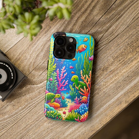 Underwater Turtle Phone Case: Colorful Sea Creature Design, Protective Cover - Etsy Underwater Turtle Phone Case: Colorful Sea Creature Design, Protective Cover - Etsy