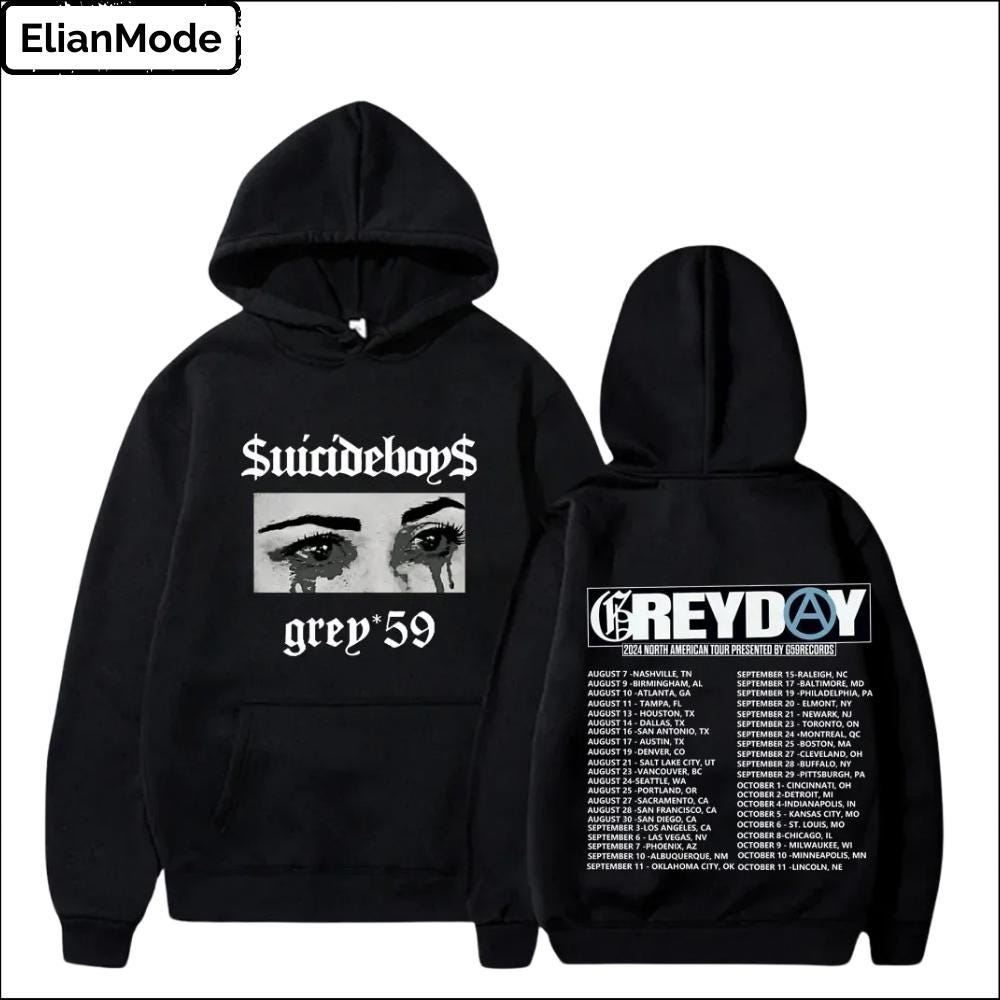 Suicideboys Hoodie - G-59 Hoodie - Printed Hoodie - Merchandise Hoodie - Concert Hoodie - Streetwear Hoodie Moderndaydecors