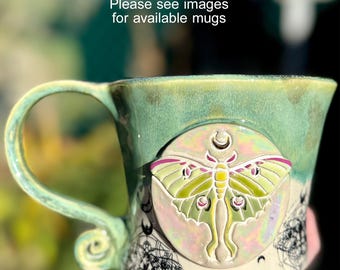 Luna Moth Mugs
