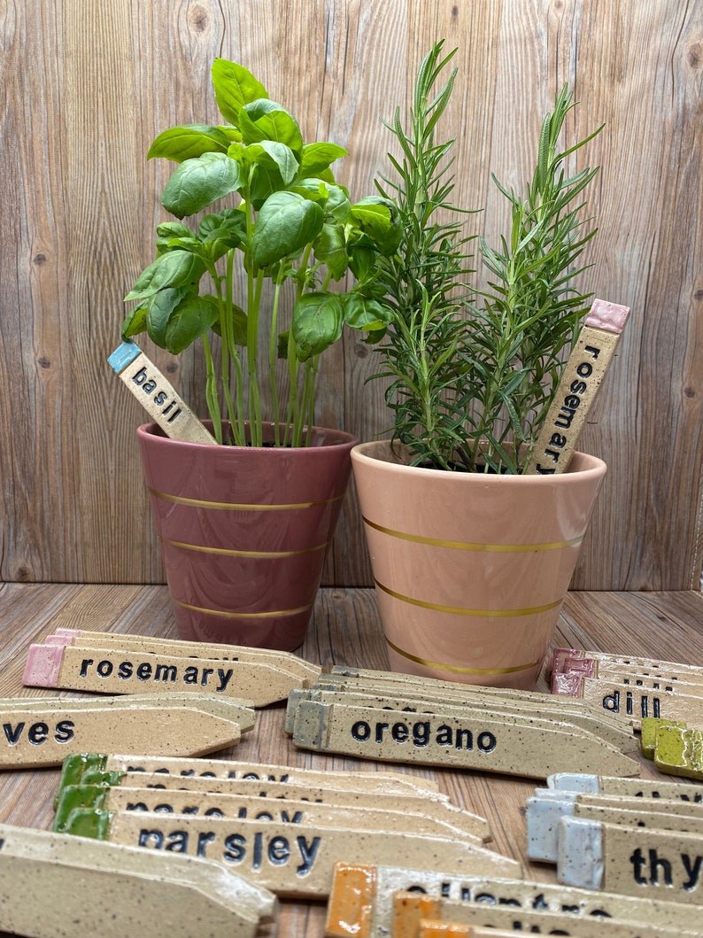 Herb Markers, Hand-stamped, Custom Available image 2