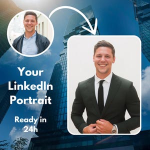 Linkedin Profile Picture, Custom Professional Business Headshot ...