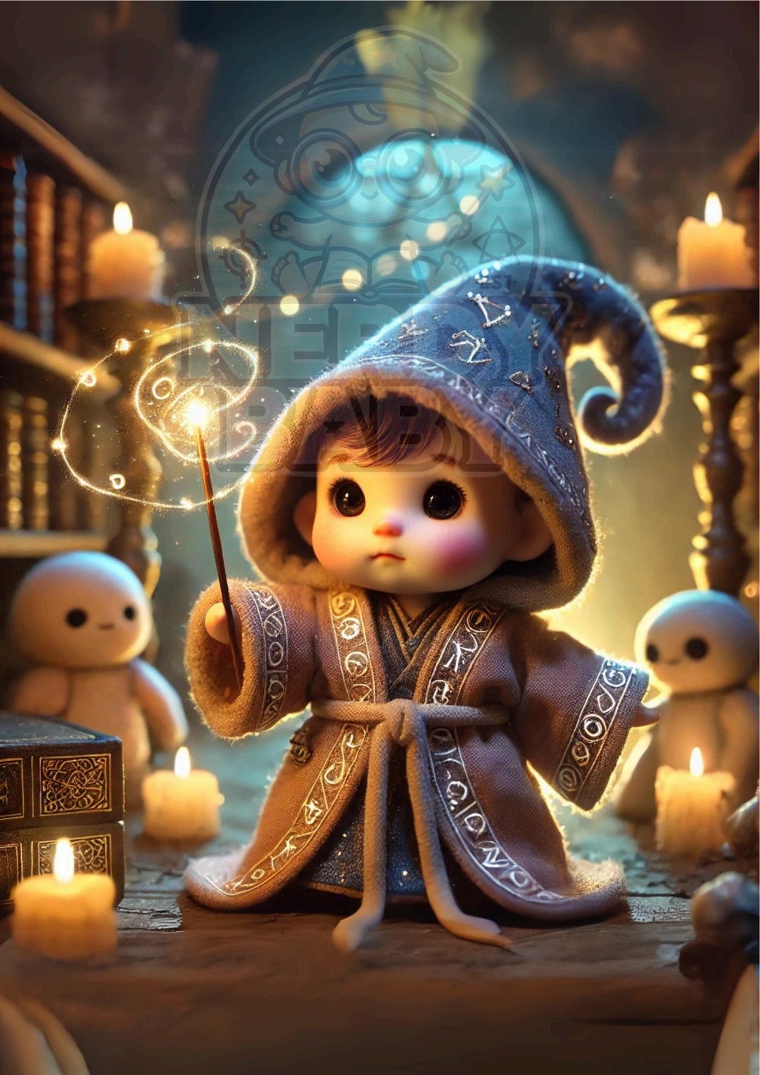 Poster Baby Wizard #2 - Etsy
