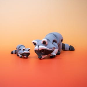 3D Gedruckter Fidget Waschbär: Gelenk Flexi Spielzeug, Stressabbau