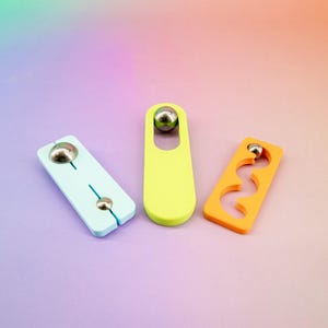 3D Printed Steel Ball Fidget Slider Trio: Sensory Stress Relief Toy