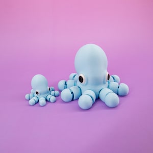 Articulated Octopus Fidget Toy: 3D Printed Sensory Desk Pal