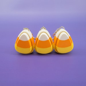 Clickie Keychains Candy Corn Fidget Toys – Halloween Stress Relief Sensory Toy 3-Pack for Kids & Adults, Trick or Treat Goodie Gift