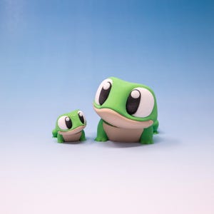 Fidget Frog Toy 3D Printed – Articulated Animal for Stress Relief, Unique Fidget Toy Gift for Kids and Adults, Mini Pocket Frog