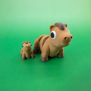 Articulated Horse Fidget Toy: 3D Printed Flexi Desk Companion