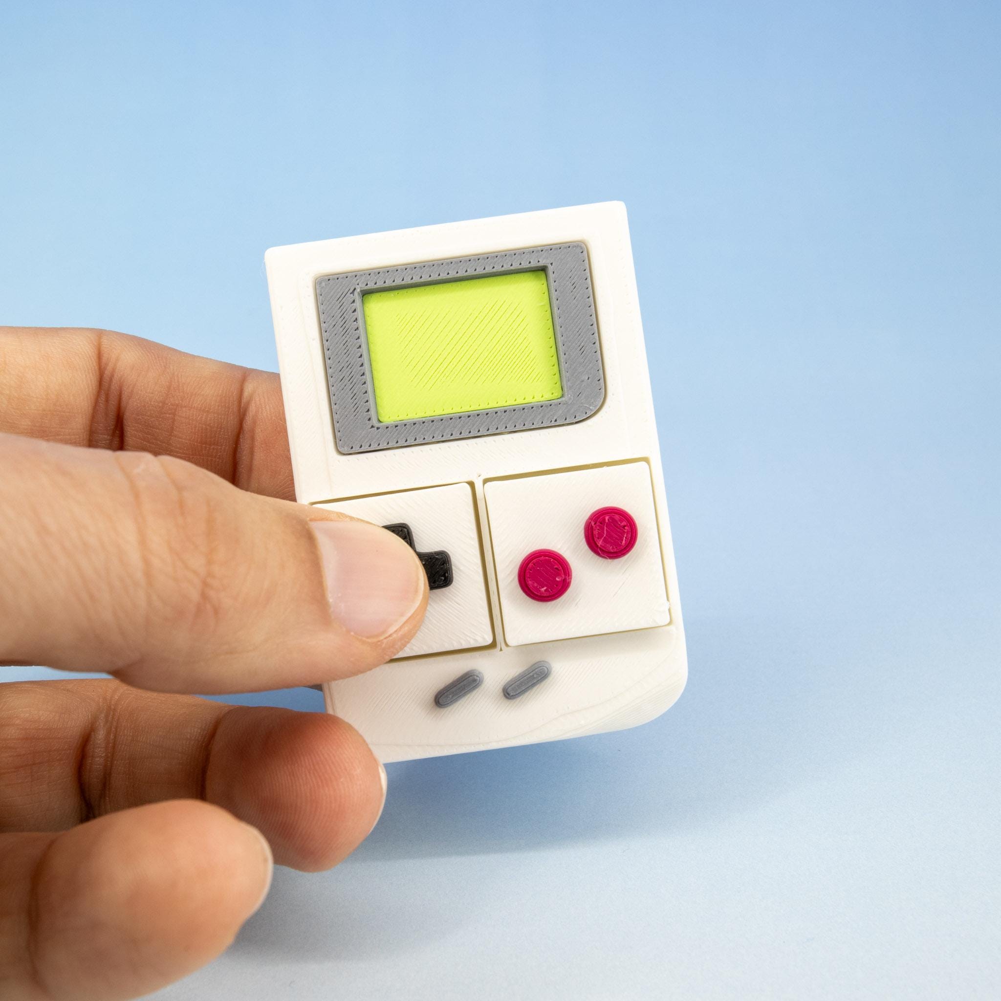 Game Boy Fidget Clicker Keychain: 3D Printed Retro Nintendo Fidget