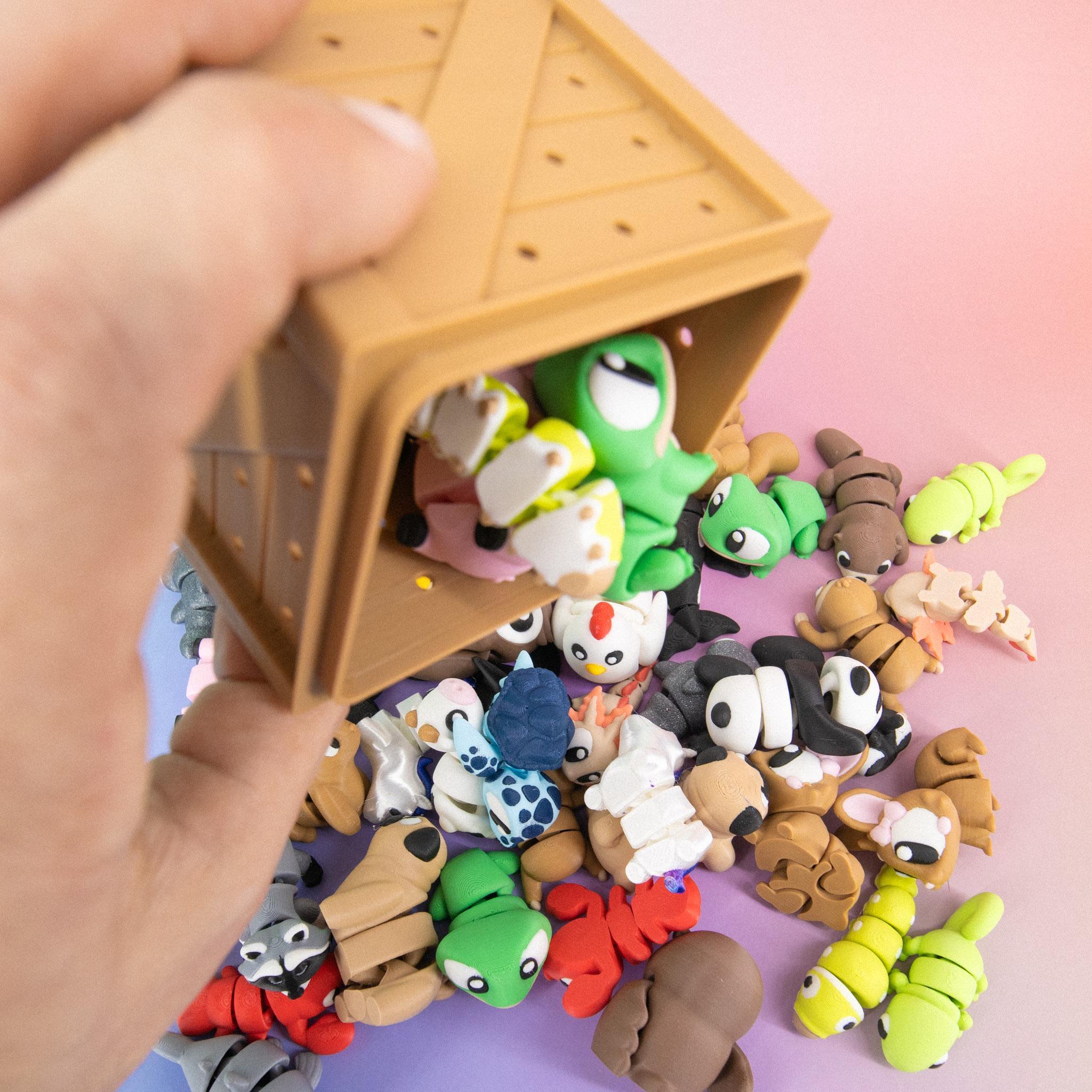 Mini Articulated Animal Fidget Toy Mystery Box: 3D Printed Mini Flexi ...