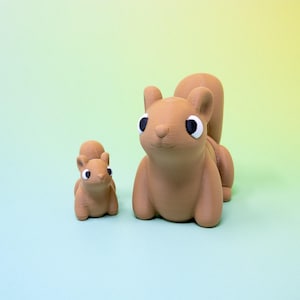 Fidget Squirrel Toy 3D Printed – Articulated Animal Fidget for Stress Relief, Kids Pocket Toy, Unique Mini Toy Gift