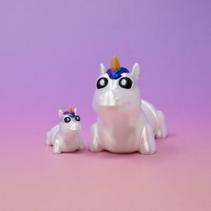 Gelenk Einhorn Fidget Spielzeug - 3D gedrucktes Mini Flexi Tier, Stressabbau Geschenk