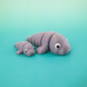 Seekuh Fidget Spielzeug - Gelenk Flexi Seekuh Taschenfreund zum Stressabbau, Angst Relief, Sensorische Schreibtisch Spielzeug, Einzigartige Geschenkidee