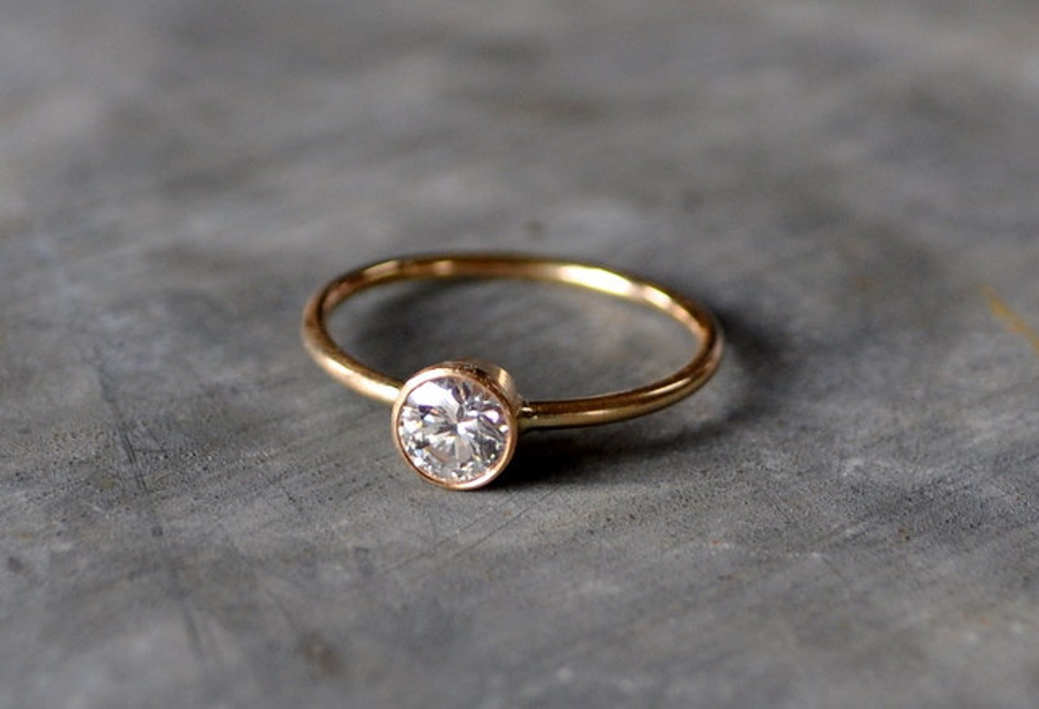 Diamond engagement ring Etsy