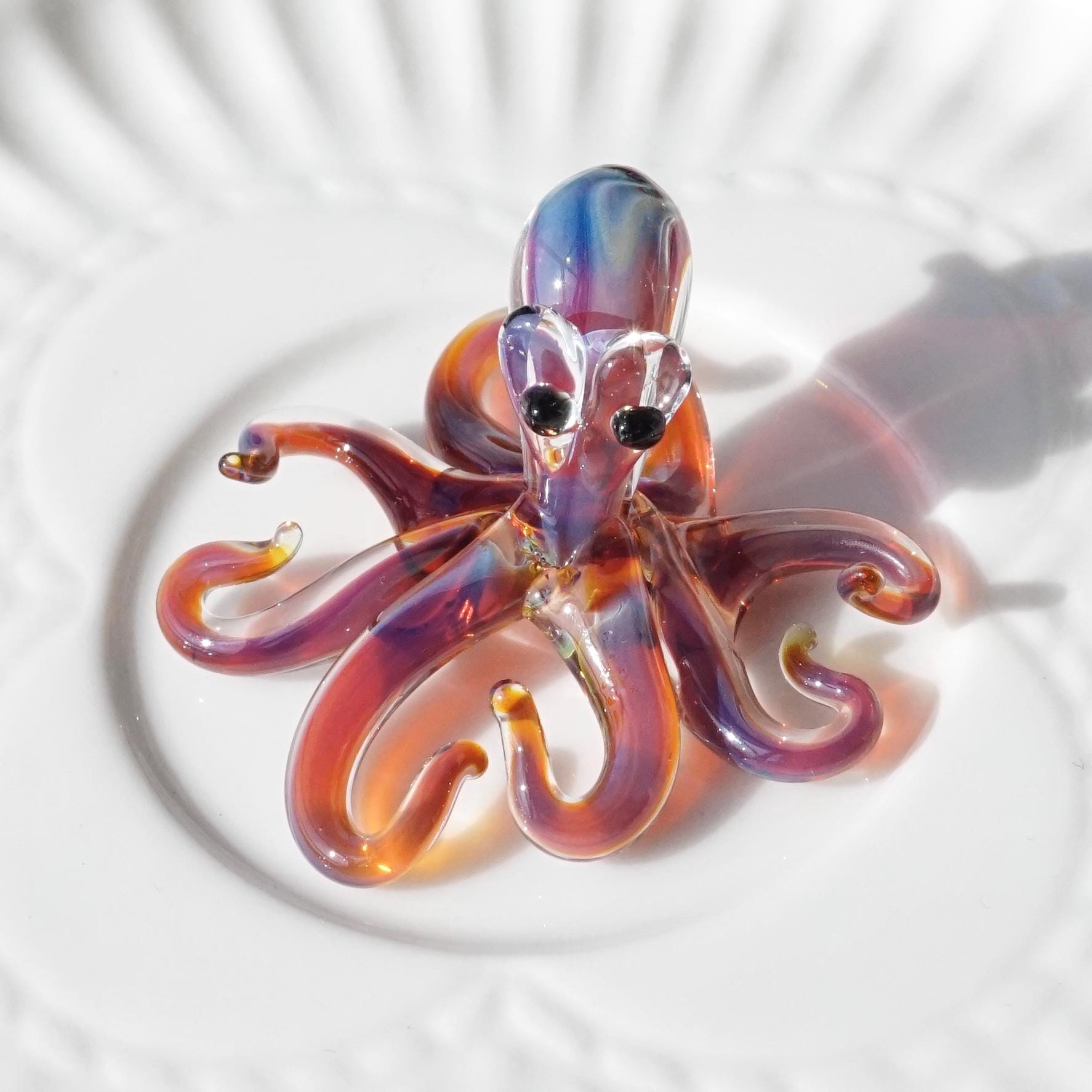 Octopus Necklace Glass - Etsy UK
