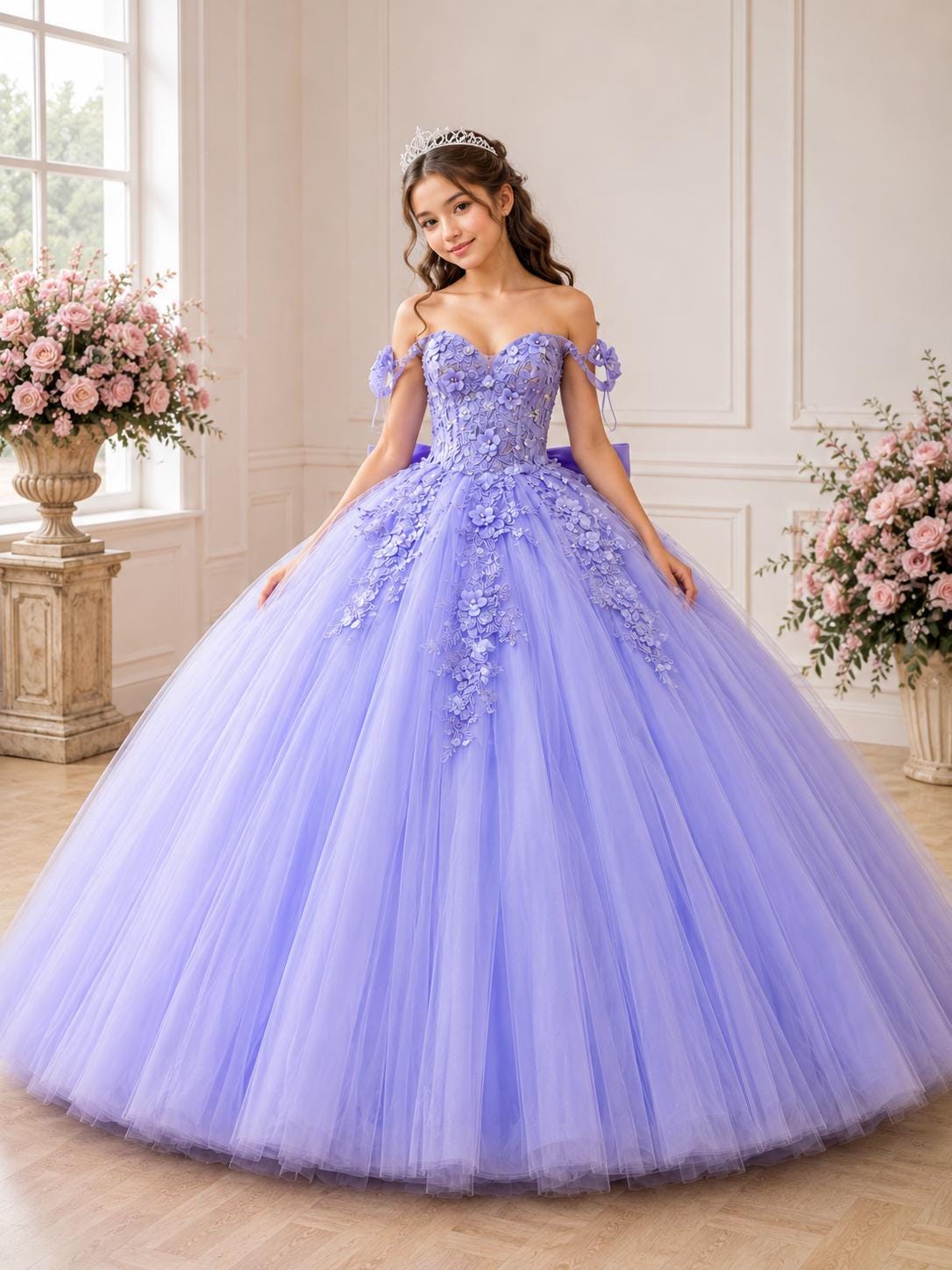 Dark Purple Quinceanera Dress