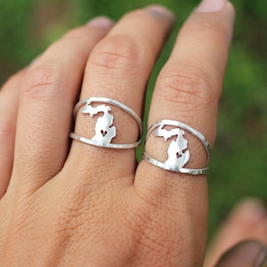 Any State Love Ring Remix - State Ring - Personalized State Jewelry